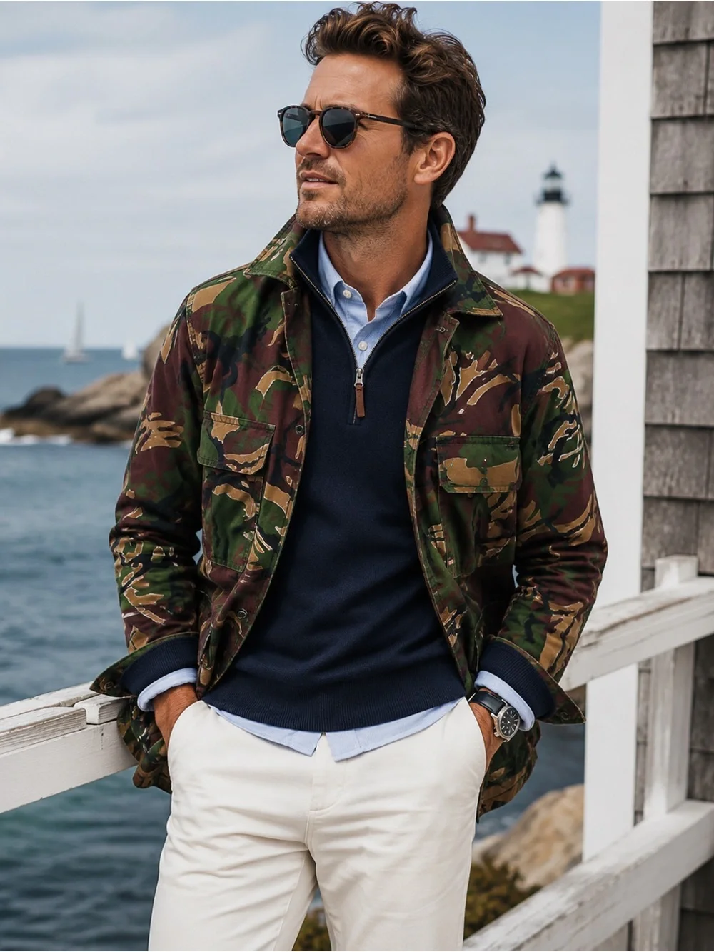 Wallace & Barnes Camo Shirt Jacket – Size Large